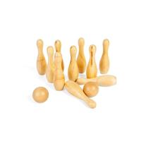 Bigjigs houten bowlingset, 12dlg. - thumbnail