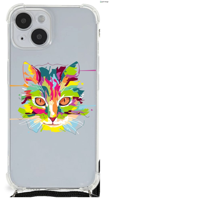 iPhone 14 Plus Stevig | Bumper Hoesje | Cat Color - thumbnail