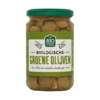 Jumbo Biologisch Groene Olijven Zonder Pit 300 g - thumbnail