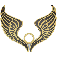 Houder voor Kristallen Bol - Engelen vleugels - (23 cm) - thumbnail