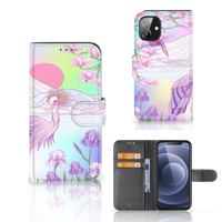 Apple iPhone 12 Mini | Telefoonhoesje | Met pasjeshouder | Bird - thumbnail