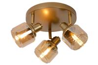 Lucide BJORN - Plafondspot - Ø 38 cm - 3xE14 - Mat Goud / Messing - thumbnail