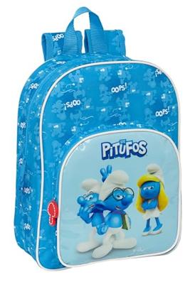Schoolrugzak Los Pitufos Blauw 26 x 34 x 11 cm