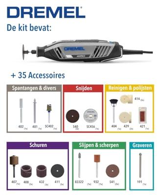 Dremel Multitool 4250-35 + 35 accessoires - F0134250JA