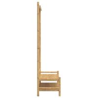 Kledingrek met schappen 103x40x183 cm bamboe - thumbnail