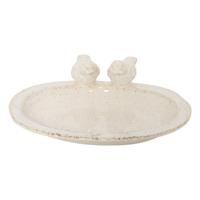 Vogelvoederschaal Lissa wit 22x16,5x7cm - thumbnail