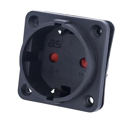 AS Schwabe 45081 Stopcontact (inbouw) Zwart