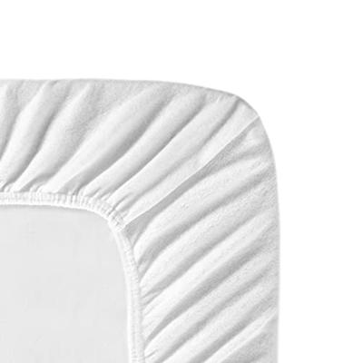Cinderella Topdek hoeslaken tot 15cm bi-inkeping enkel stretch molton180x200/210 white