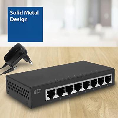 ACT AC4418 8-poorts Gbit switch - thumbnail