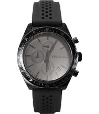 Horlogeband Fossil BQ2149 Silicoon Zwart 20mm