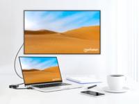 Manhattan USB 3.2 Gen 1 (USB 3.0) Adapter [1x USB 3.2 Gen 1 stekker A (USB 3.0) - 1x HDMI-bus] 153690 15 cm - thumbnail