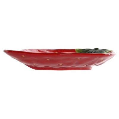 Schotel Home ESPRIT Rood Keramiek Modern 23,5 x 18 x 4,5 cm