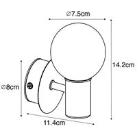 QAZQA Moderne wandlamp goud IP44 - Cederic Up - thumbnail