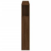 Hoofdeinde met LED 140x18,5x103,5 cm bewerkt hout bruineiken - thumbnail