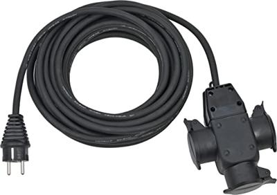 Brennenstuhl 1167810301 Stroom Verlengkabel Zwart 10.00 m H07RN-F 3G 1,5 mm² Brennenstuhl 1167810301 Stroom Verlengkabel Zwart 10.00 m H07RN-F 3G 1,5 mm²