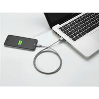 PNY Metallic Lightning to USB Charge and Sync Cable - Space Grey - thumbnail