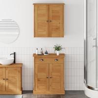 Badkamermeubelset met plank VIGO 2 pcs Bruin en Honingbruin - thumbnail