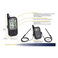 TFA Dostmann 14.1511.01 Barbecuethermometer Alarm, Kabelsensor, Oven- en kerntemperatuur - thumbnail