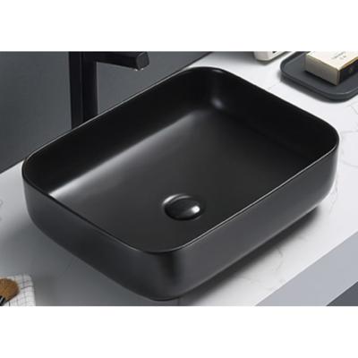 Waskom Sanilux Minerva Color Line 50x39x13 cm Inclusief Click Waste Mat Zwart Sanilux Waskom Sanilux Minerva Color Line 50x39x13 cm Inclusief Click Waste Mat Zwart Sanilux