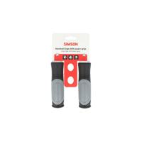 Simson ergo shift handvatten - zwart-licht grijs - 92mm - fiets - thumbnail