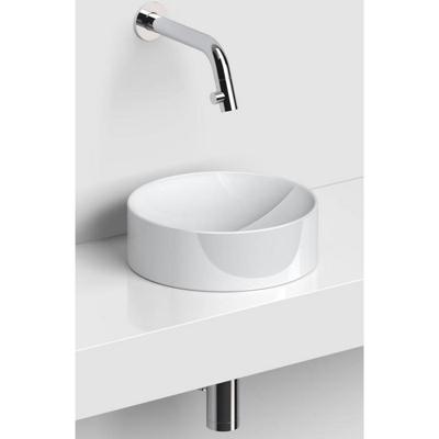 Clou Vale Rond Fontein Zonder Kranenbank Met Geïntegreerde Afvoer Glanzend Wit Keramiek 22 cm Clou Clou Vale Rond Fontein Zonder Kranenbank Met Geïntegreerde Afvoer Glanzend Wit Keramiek 22 cm Clou