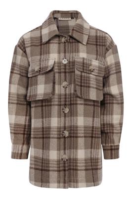 LOOXS 10sixteen Meisjes blouse oversized - Geruit