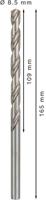 Bosch Accessories 2608596828 HSS Metaal-spiraalboor 8.5 mm Gezamenlijke lengte 165 mm Geslepen DIN 340 Cilinderschacht 5 stuk(s) - thumbnail