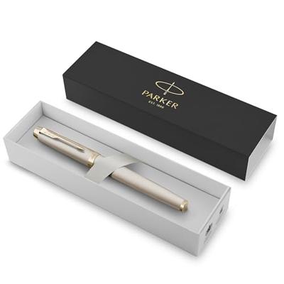 Parker IM Monochrome vulpen Champagne, medium, giftbox