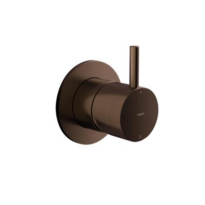 Omstelkraan Hotbath Cobber Inbouw afbouwdeel 2-weg Verouderd Messing Living Colours