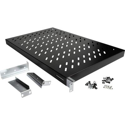 ROLINE 19-inch plank 1 U, instelbaar 700 mm diep 50 kg zwart ROLINE 19-inch plank 1 U, instelbaar 700 mm diep 50 kg zwart