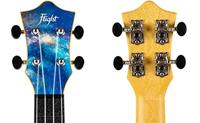Flight Travel Series TUSL40 Space sopraan ukelele met concert scale hals inclusief gigbag - thumbnail
