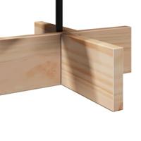 Kerstdecoratie kerstboom 60 cm massief grenenhout - thumbnail