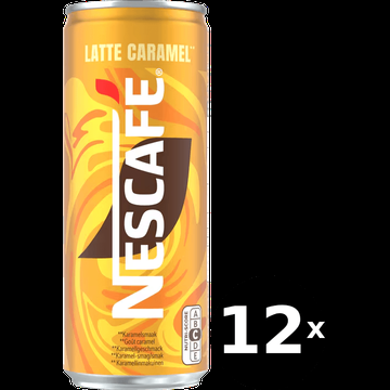 Nescafe Latte Caramel ijskoffie 12 x 250 ml bij Jumbo