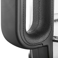 GourmetMaxx GOURMETmaxx Glas-Wasserkocher LED 1,7l 2200W Edelstahl/schwarz kabellos Waterkoker Kabelgebonden Aantal/Volume: 1.7 l Zwart/RVS, Glas - thumbnail