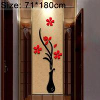 Creatieve vaas 3D acryl stereo muur stickers TV achtergrond muur corridor Home Decoratie grootte: 71x180x5cm - thumbnail