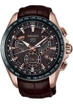 Horlogeband Seiko 8X53-0AF0.SSE060J1 Leder Bruin 22mm Horlogeband Seiko 8X53-0AF0.SSE060J1 Leder Bruin 22mm