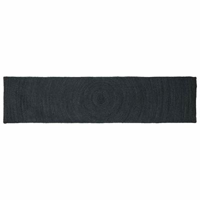 Vloerkleed Donkergrijs 60 x 250 cm Jute Vloerkleed Donkergrijs 60 x 250 cm Jute