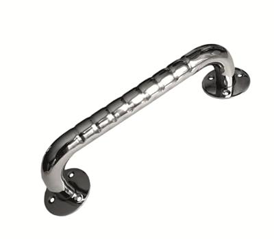 Roestvrijstalen geribbelde badkamerleuning 80 cm