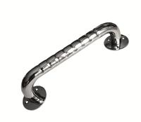 Roestvrijstalen geribbelde badkamerleuning 80 cm - thumbnail