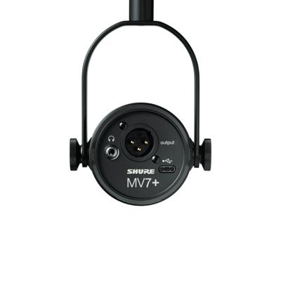 Shure Motiv MV7+ Black dynamische xlr/usb broadcast microfoon