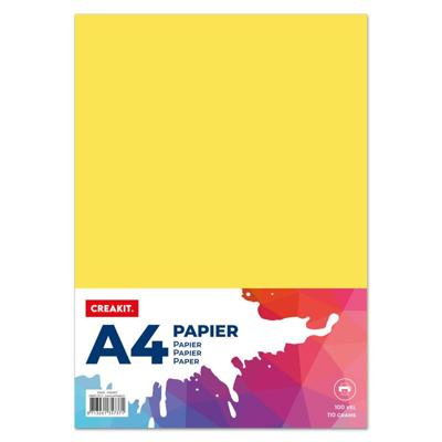 Papier A4 geel 100 vel 110 grams