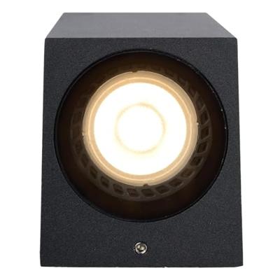 Lucide ZARO - Wandspot / Wandlamp Binnen/Buiten - 1xGU10 - IP44 - Zwart