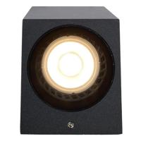 Lucide ZARO - Wandspot / Wandlamp Binnen/Buiten - 1xGU10 - IP44 - Zwart - thumbnail