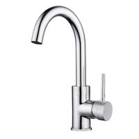 Wastafelkraan Wiesbaden Ribbd Opbouw Met Draaibare Uitloop Chroom - thumbnail