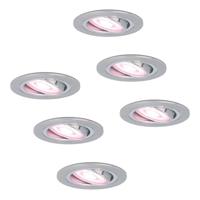 Set van 6 Chandler - Smart inbouwspot - IP20 voor binnen - 5,5 Watt 345 Lumen - Kantelbaar - Wifi + Bluetooth - RGBWW - GU10 - Google Home, Amazon Alexa en Siri - RVS - thumbnail