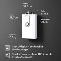 Stiebel Eltron 230770 DCE 11/13 compact Doorstroomboiler A (A - G) Elektronisch 11 kW, 13.5 kW - thumbnail