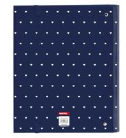 Ringmap Safta Paris Roze Marineblauw 27 x 32 x 3.5 cm - thumbnail