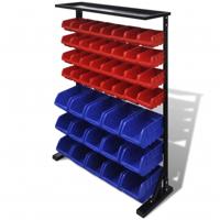 VidaXL Garage opbergrek (blauw en rood) - thumbnail