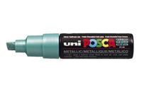 Uni-Posca Posca marker, afm pc-8k, lijndikte 8 mm, breed, groen metallic, 1 stuk - thumbnail