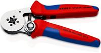 Knipex PreciForce® krimptang | Meer-componentengrepen | Gebruineerd | Lengte 220 mm | Zelfbedieningskaart/blister - 97 55 04 SB - thumbnail